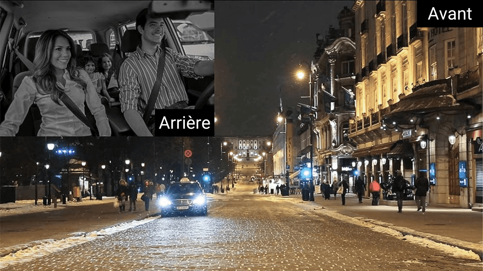 Une vue avant arrière