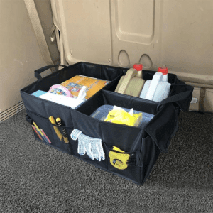 Organisateur de Coffre Voiture XL 52L – Rangement Pliable et Robuste – Compartiment Coffre pour Accessoires, Courses et Outils