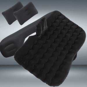 Matelas Gonflable Voiture Universel – Lit de Voyage pour Siège Arrière avec Pied de Support – Couchage Confortable pour Road-Trip et Camping