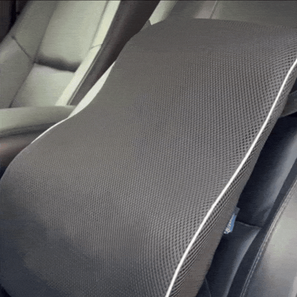 Coussin De Siège Lombaire Pour Voiture Ou Bureau - Taille XL, Confort Dos Et Maintien Ergonomique