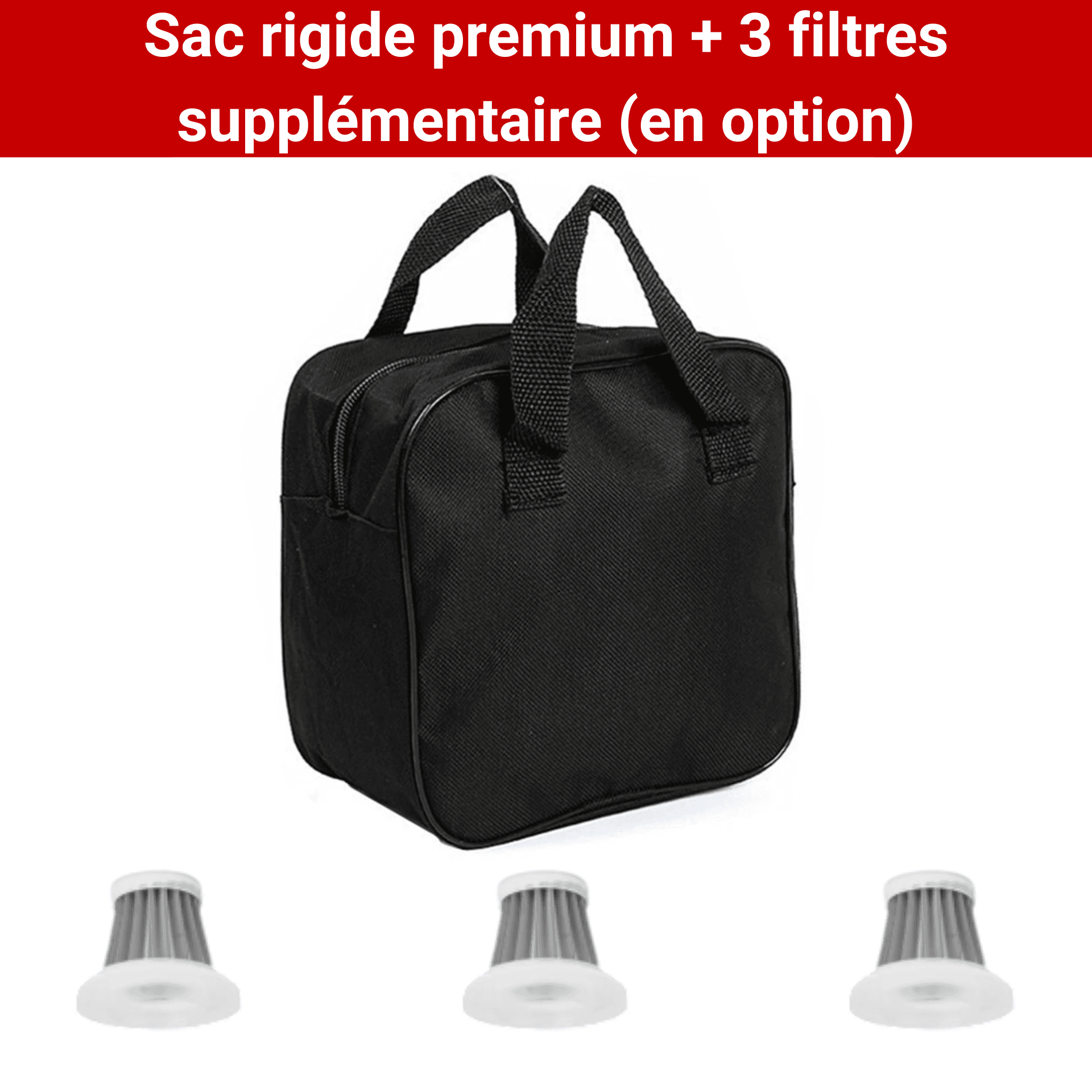 Aspirateur Voiture Sans Fil 16000 Pa Gris/Or - Souffleur Intégré Haute Puissance - Kit Complet 9 Embouts pour Auto & Maison – Image 9