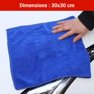 Chiffon Microfibre Voiture – Lavable & Réutilisable – Nettoyage Carrosserie et Habitacle Sans Rayures