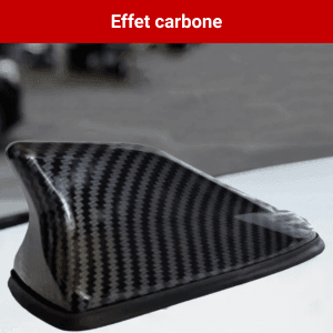 Antenne Requin Voiture Universelle Effet Carbone – Design Sportif Shark Fin – Récepteur Radio FM/AM & Look Carbone Premium