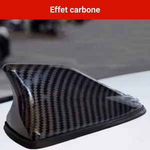 Antenne Requin Voiture Universelle Effet Carbone – Design Sportif Shark Fin – Récepteur Radio FM/AM & Look Carbone Premium
