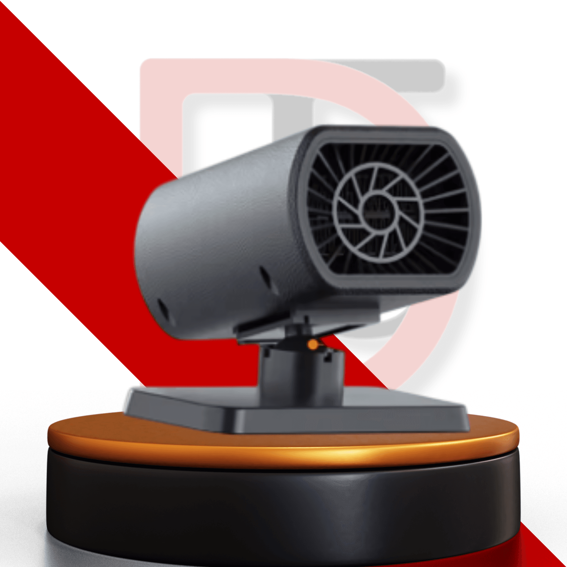 chauffage voiture 12 V noir