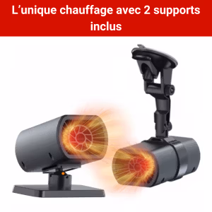 Chauffage Voiture 12V 150W – Dégivreur de Pare-Brise Instantané – Chauffage Appoint avec Fixation Adhésive Facile & Rapide