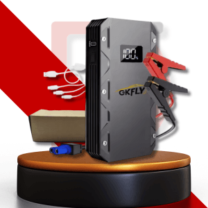 Booster Batterie Voiture Portable 12V – Démarreur de Poche Puissant – Powerbank USB & Lampe LED – Secours Auto Ultra Compact – 3000A 6L essence et 4L diesel