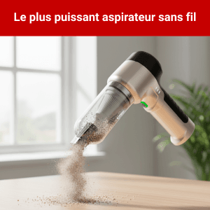 Aspirateur Souffleur 15000Pa Sans Fil – Puissant 100W 2-en-1 – Pack 8 Embouts Détailing Auto – Nettoyage Profond Habitacle