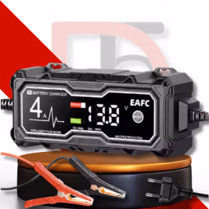 Chargeur Batterie Voiture 12V 4A – Maintien de Charge Intelligent & Automatique – Idéal Moto, Auto & Hivernage – Mode Réparation