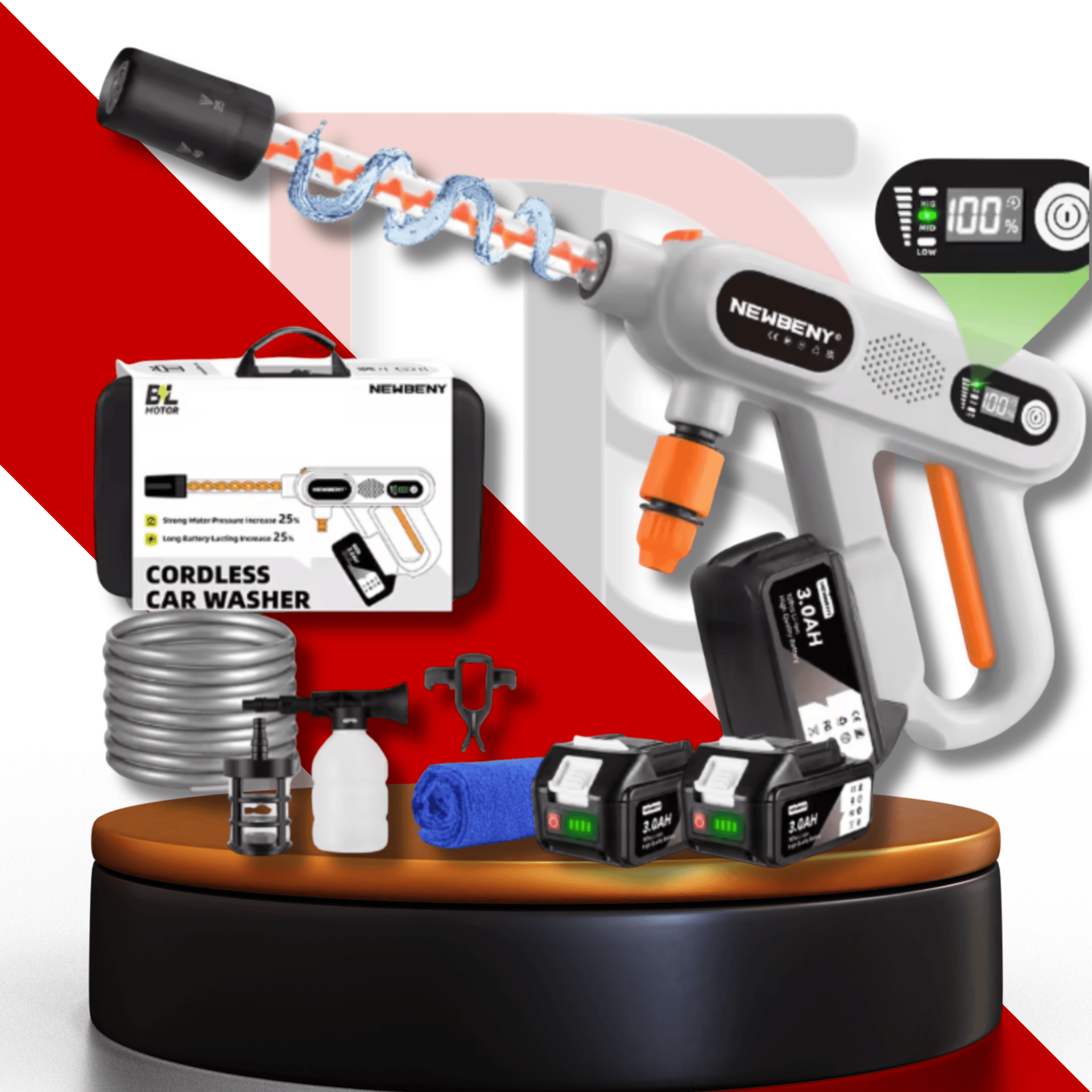 nettoyeur haute pression sans fil 2 batteries