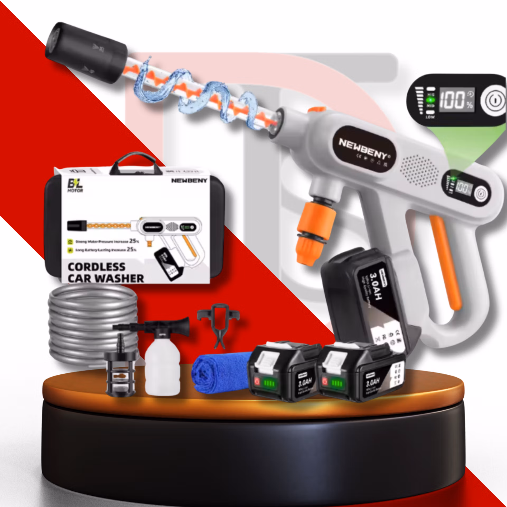 nettoyeur haute pression sans fil 2 batteries