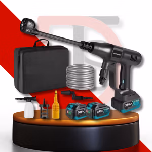 Nettoyeur Haute Pression 80 Bars Sans Fil – Écran Digital & Batterie 3000mAh – 6 Buses de Précision – Puissance Pro & Contrôle