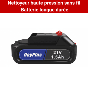 Nettoyeur Haute Pression Sans Fil 30 Bars – Pistolet de Lavage Auto Léger & Nomade – Inclus : 4 Buses