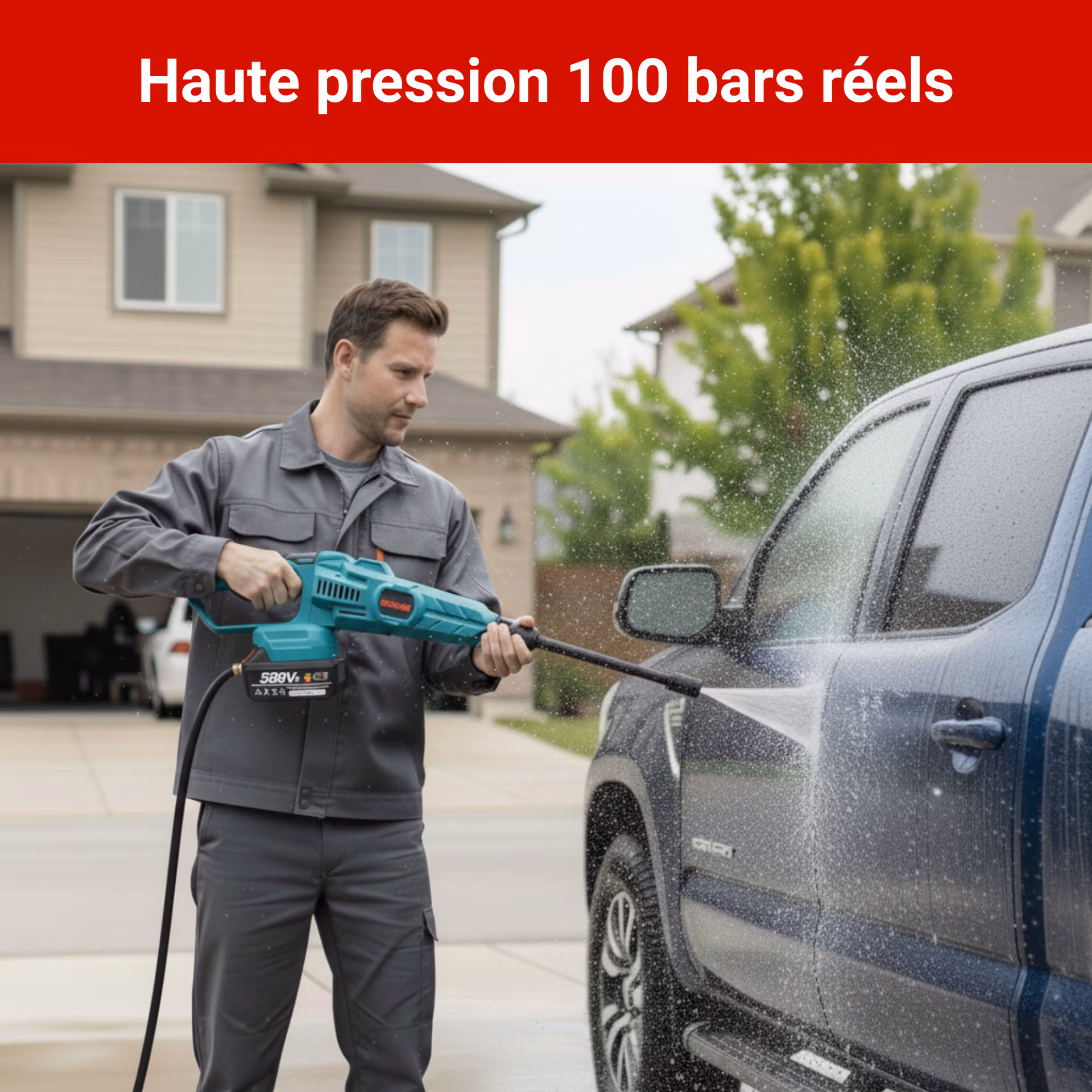 nettoyeur haute pression sans fil puissant