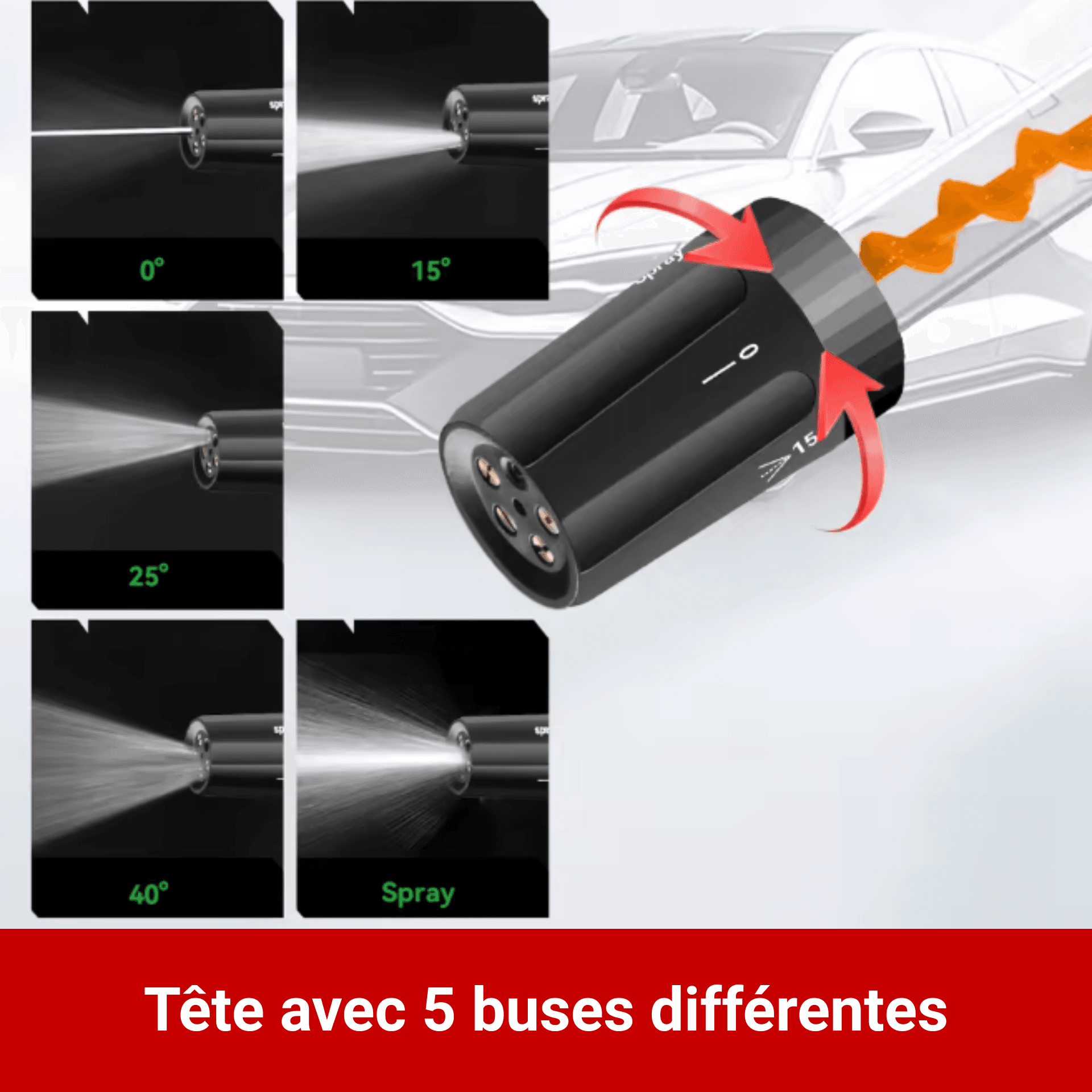 pistolet haute pression sans fil