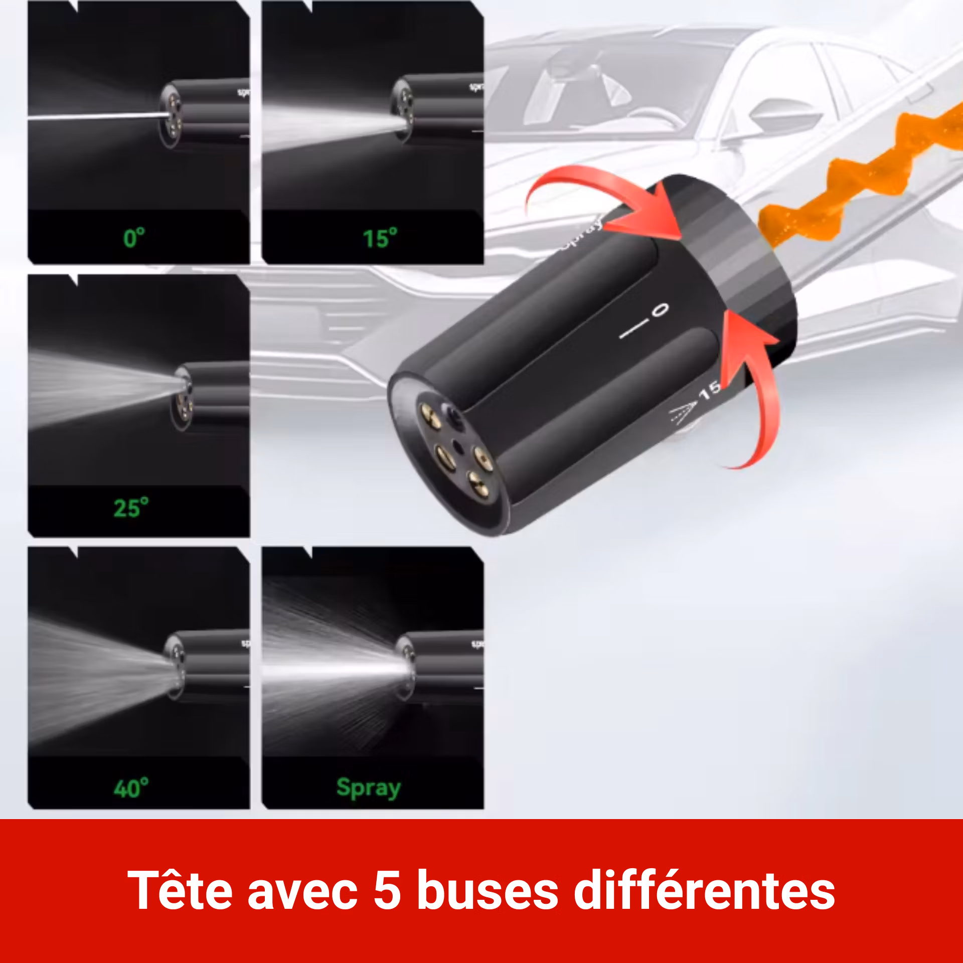 pistolet haute pression sans fil