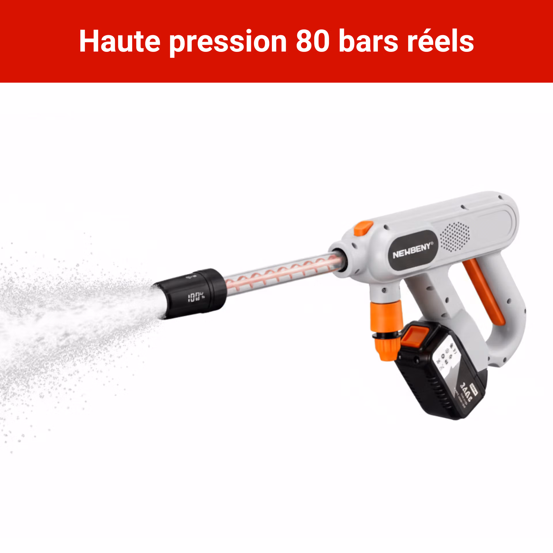 nettoyeur haute pression sans fil puissant