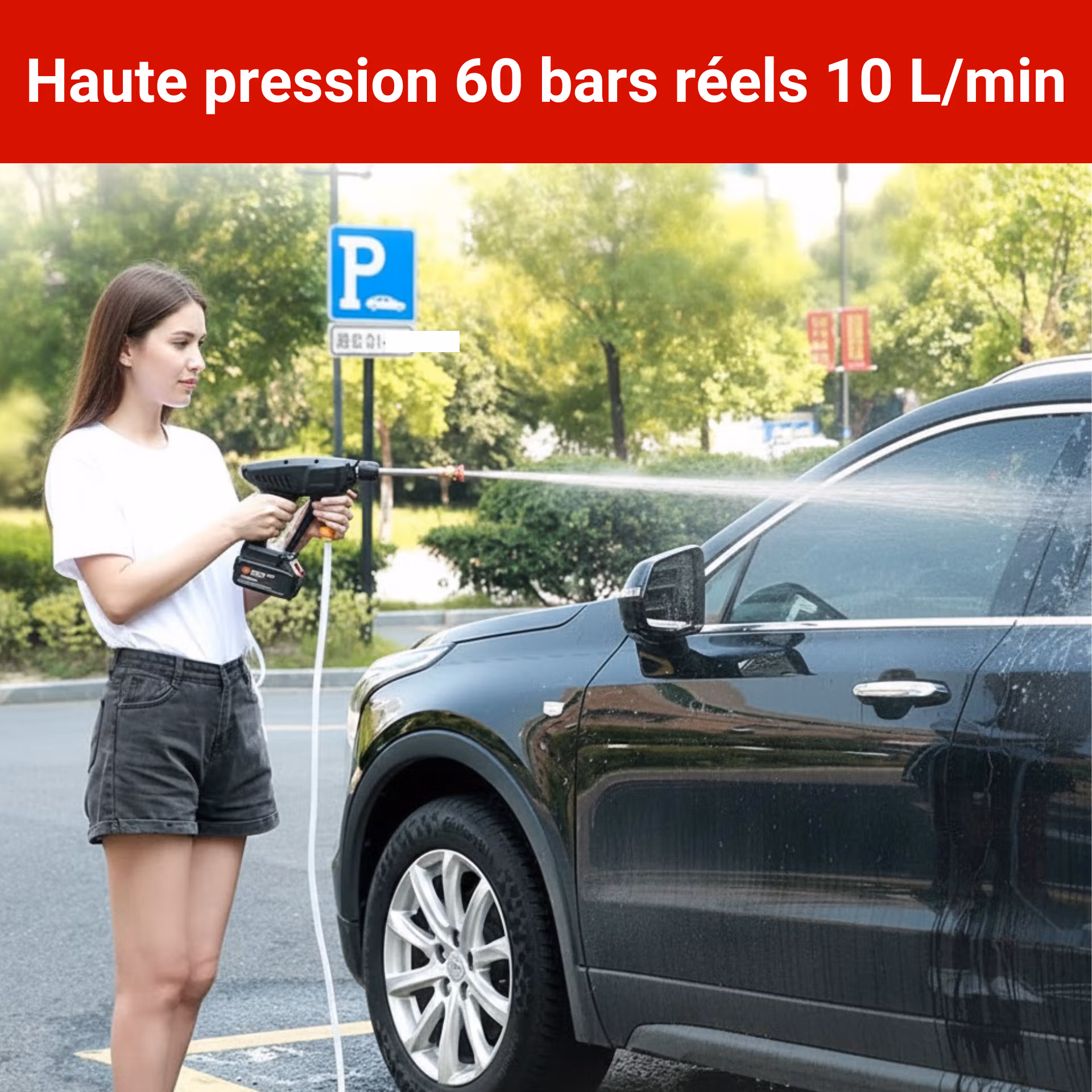 nettoyeur haute pression sans fil puissant