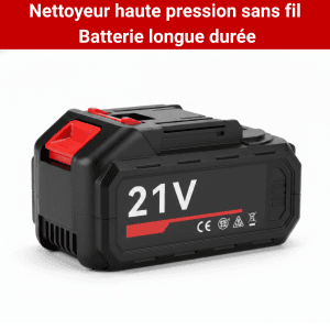Nettoyeur Haute Pression 30 Bars Sans Fil – Batterie 3000mAh Longue Durée – 6 Buses de Précision – Idéal Vélo, Moto & Auto