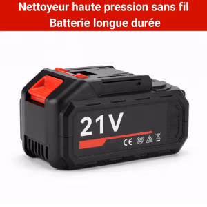 Nettoyeur Haute Pression 30 Bars Sans Fil – Batterie 3000mAh Longue Durée – 6 Buses de Précision – Idéal Vélo, Moto & Auto
