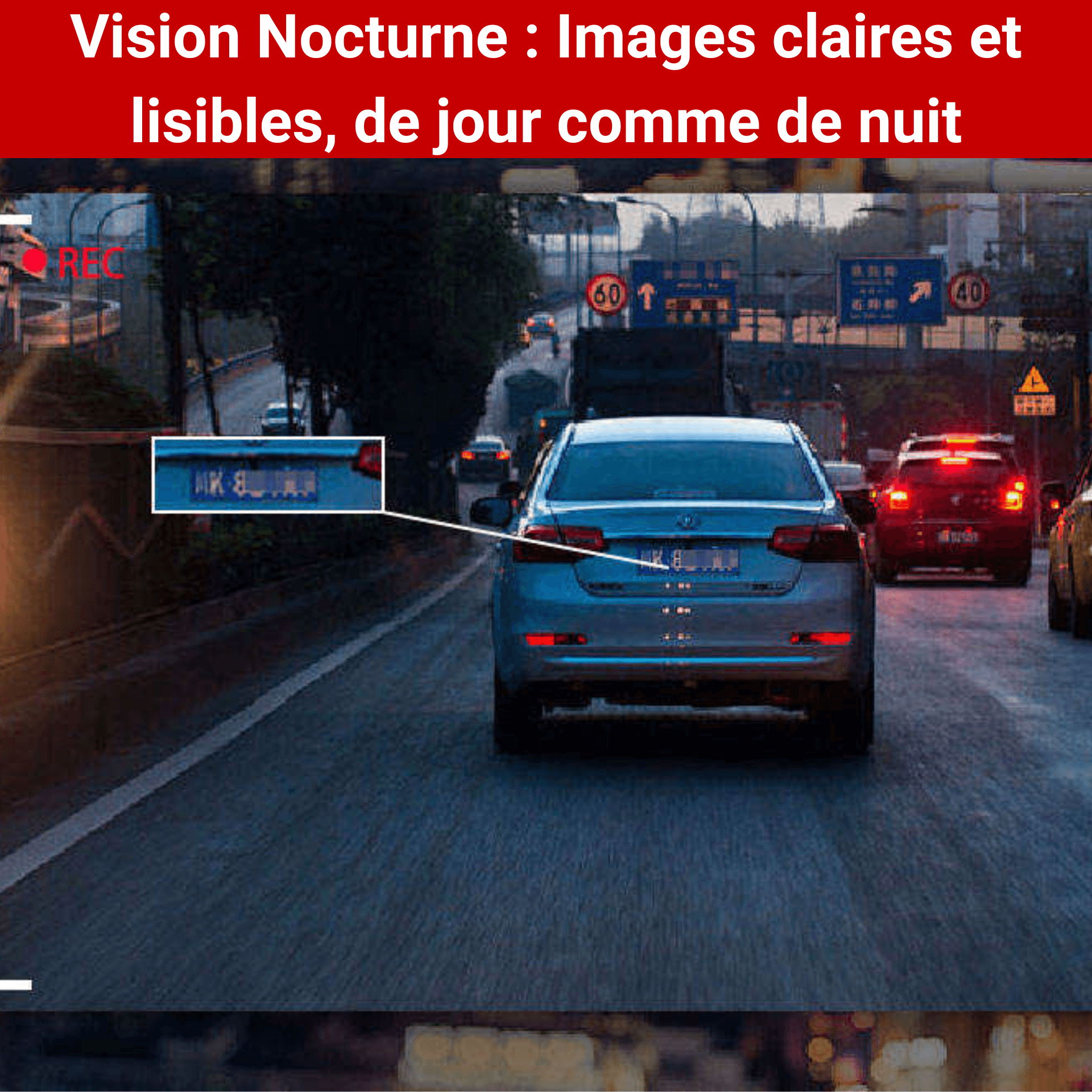 Dashcam avec vision nocturne