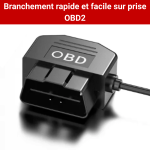 Câble Mode Stationnement Dashcam OBD2 12/24V