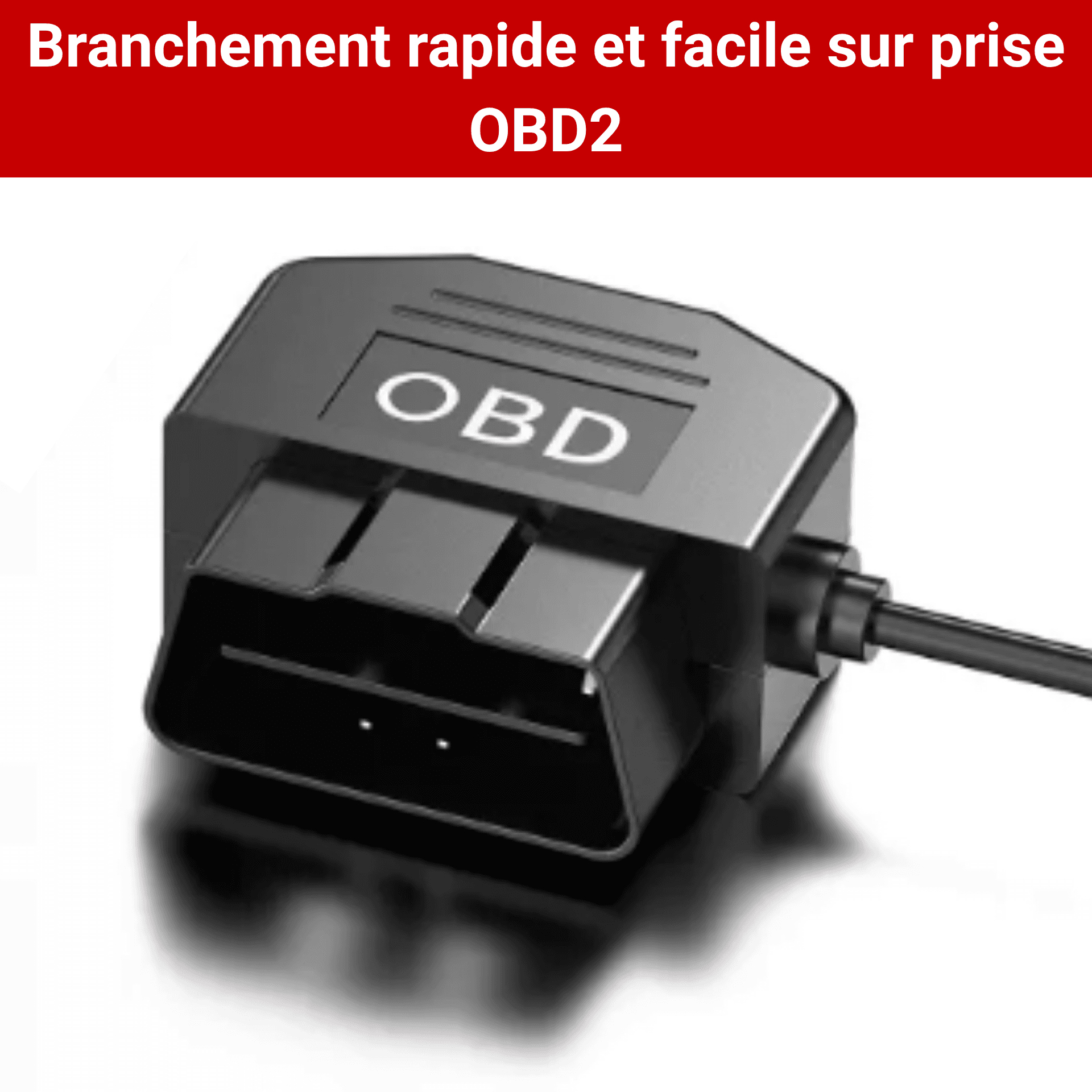 Câble Mode Stationnement Dashcam OBD2 / Permanent 12V et 24V - Protection Basse Tension
