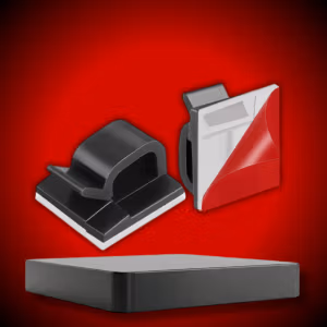 x50 Attaches Adhésives Acrylique pour Rangement des Câbles