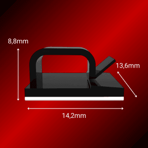 x20 Attaches Adhésives Acrylique pour Rangement des Câbles